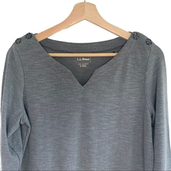 L.L. Bean 3/4 Sleeve Casual Top - Picture 2 of 3